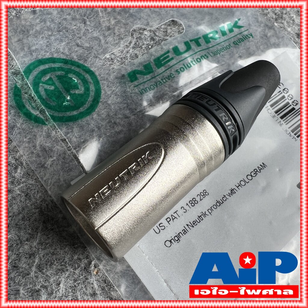 ตัวสีเงิน แพ็ค4ตัว NEUTRIK ของแท้ NC-3MXX CANNON XLR ตัวผู้ NC3MXX แคนนอนตัวผู้ สำหรับเข้าหัว สายสัญ