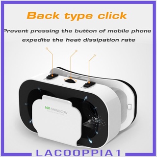 [Lacooppia1] แว่นตาเสมือนจริง 3D Vr Shinecon 5.0 สําหรับสมาร์ทโฟน 4.7-6.5นิ้ว