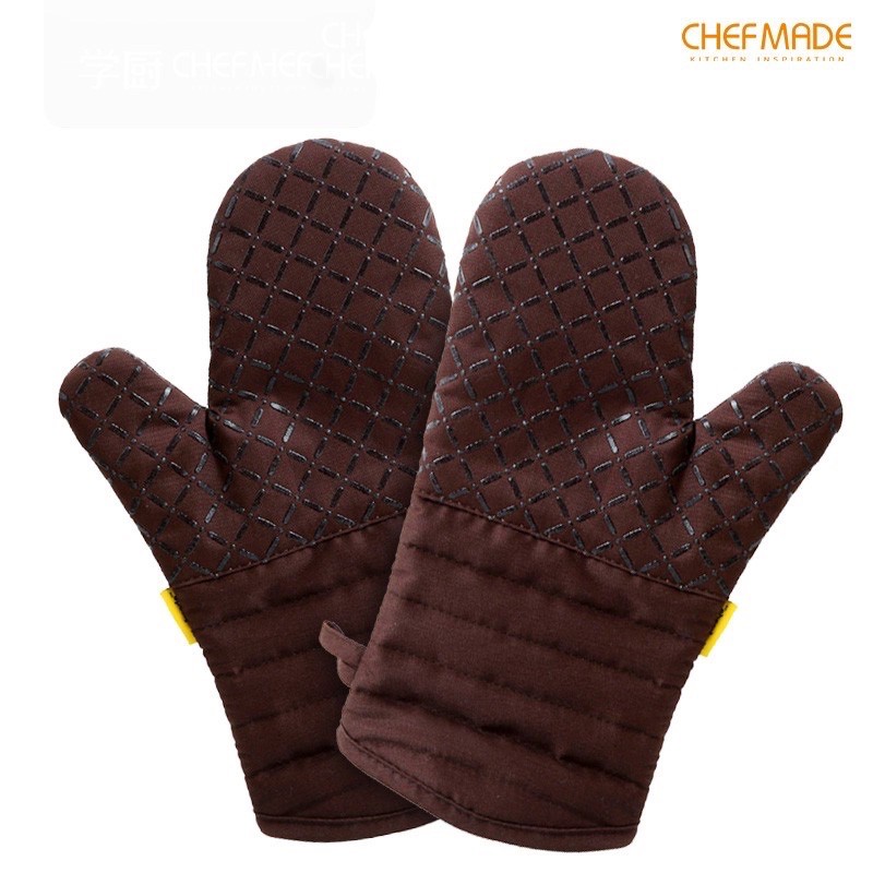 CHEFMADE ถุงมือกันความร้อน มีแถบซิลิโคนกันลื่น แบรนด์ Chefmade บรรจุ 1 ชิ้น/แพค WK9136