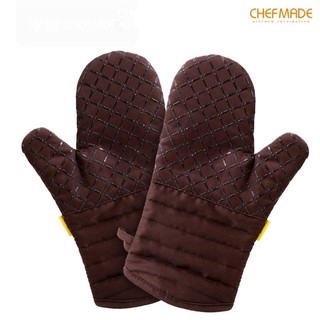 CHEFMADE ถุงมือกันความร้อน มีแถบซิลิโคนกันลื่น แบรนด์ Chefmade บรรจุ 1 ชิ้น/แพค