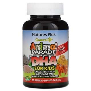 Nature s Plus Source of Life Animal Parade DHA for Kids Omega 3 NaturesPlus วิตามิน สำหรับเด็ก