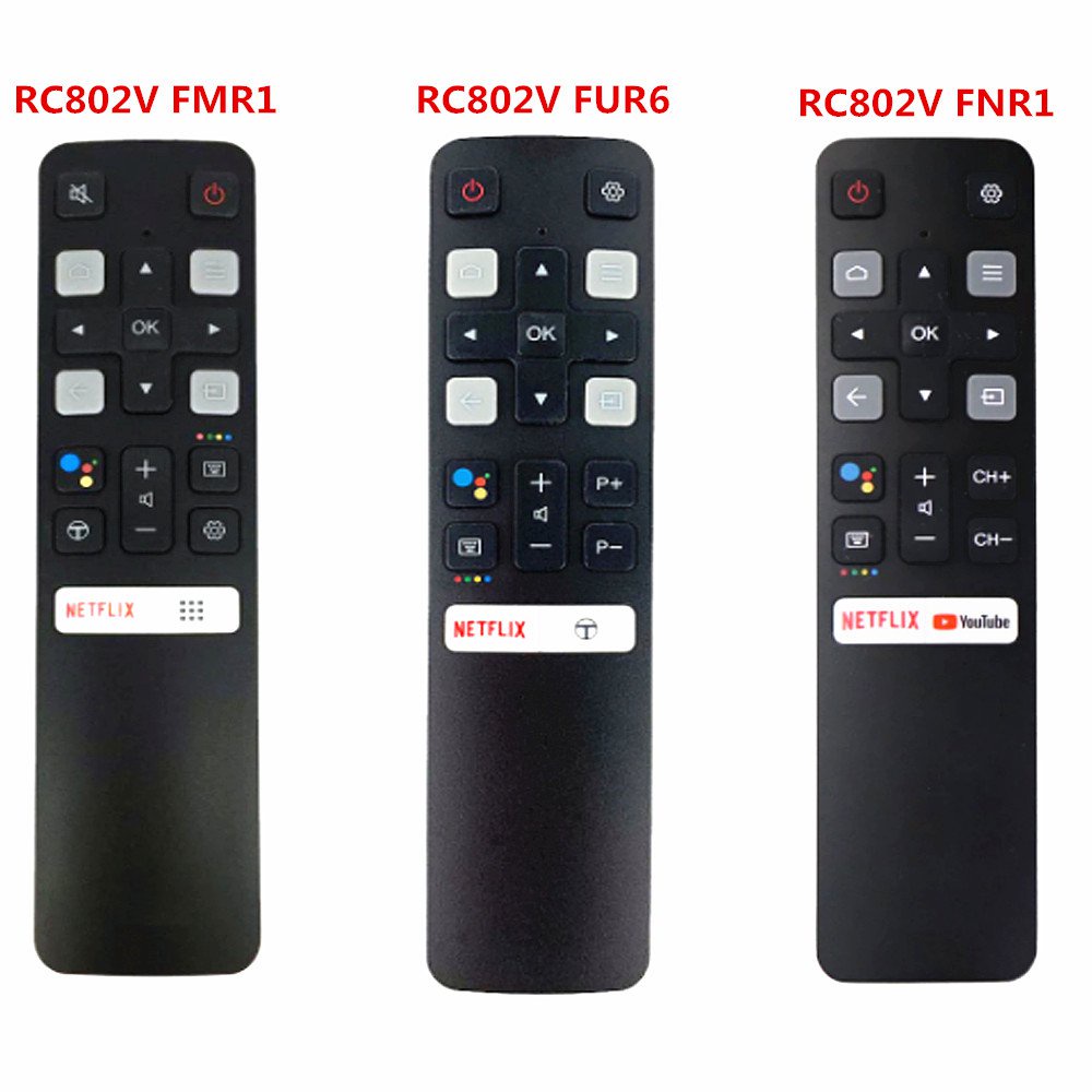Rc802v FMR1 RC802V FUR6 RC802V FNR1 ใหม ่ Original Google Assistant Voice รีโมทคอนโทรลใช ้ สําหรับ TCL Android 4K สมาร ์ ททีวี