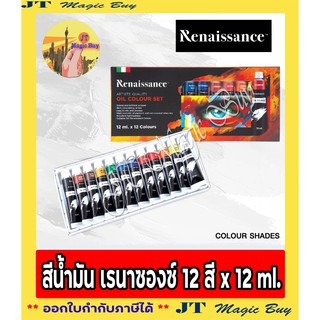 เรนาซองซ์  ชุด สีน้ำมัน   Renaissance Oil Colour  Set 12x12 ml ( 1 กล่อง)