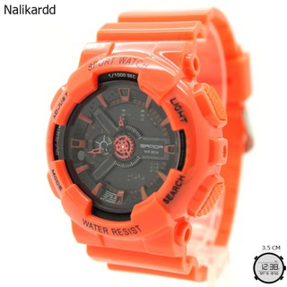 Sport Watch SAMDA นาฬิกาผู้หญิงและเด็ก สายยาง 2 ระบบ (เข็มและDigital)