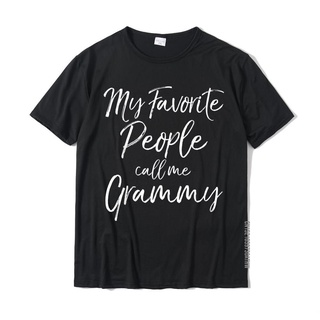 Tee เสื้อคนอ้วนผญ เสื้อยืด ผ้าฝ้าย พิมพ์ลาย My Favorite People Call Me Grammy ของขวัญ สําหรับคุณยาย