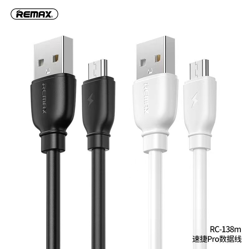 Remax RC-138 สายชาร์จคุณภาพดี ราคาประหยัด Remax Fast 2.4A สายชาร์จ 1 ม. ใช้ได้กับมือถือทุกรุ่น