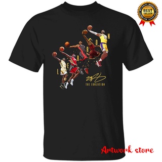 คอลูกเรือSPORTS STARเสื้อยืดบาสเก็ตบอล พิมพ์ลาย Lebron James Los Angeles Lakers คุณภาพสูง #5all size