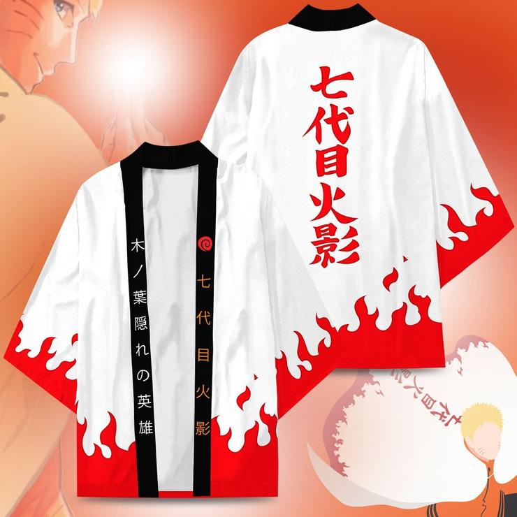 เสื้อยืดคอสเพลย์ชุดกิโมโน HAORI อะนิเมะมังงะ Naruto Sage แฟชั่นที่กําหนดเอง CARDIGAN BLAJER BLAZER J