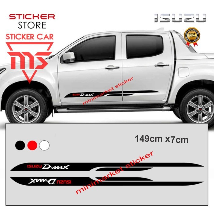 สติ๊กเกอร์ ISUZU DMAX สติ๊กเกอร์ SIDE ISUZU D MAX สติ๊กเกอร์รถยนต์