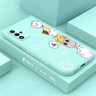 เคสซิลิโคน TPU ลายแมวน่ารัก ขอบตรง สําหรับ Oppo A96 A36 4G Oppo A36 A76 Oppo A16K Oppo A16E Oppo A16 Oppo A52 Oppo A92