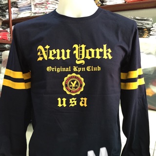 เสื้อยืด คอกลม แขนยาว สกรีน NEW YORK