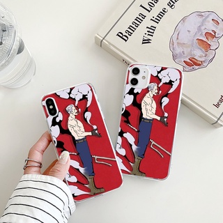 Smoker เคสไอโฟน iPhone 14 8พลัส เคส ONE PIECE Xr Xs X 7 8 se2020 7plus 8plus 14 plus cover 12 13 pro max นิ่ม phone case