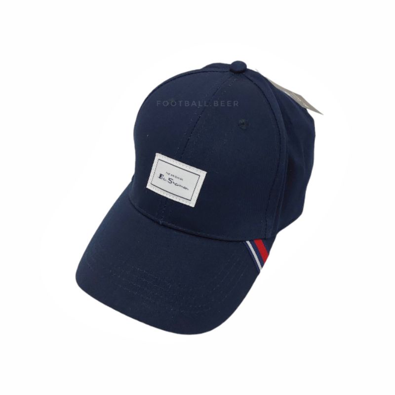 Ben Sherman Logo Cotton Baseball Navy Cap