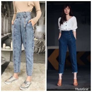 👖กางเกงยีนส์แนววินเทจ8ส่วน สวยเกร๋มากกๆๆ