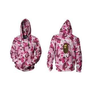 Utamamedia - เสื้อแจ็กเก็ต เสื้อฮู้ดดี้ แบบสวมหัว ลาย A Bathing Ape Bape