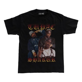 เสื้อยืดโอเวอร์ไซซ์ พิมพ์ลาย Tupac Shakur 2pac สไตล์วินเทจS-5XL