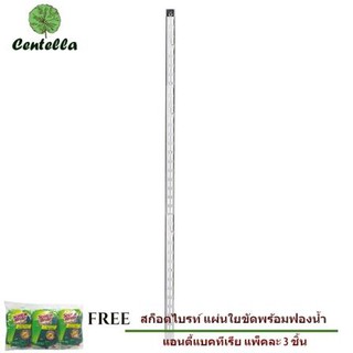 รางรับชั้น รูคู่ 120CM MODERATE โครเมียม ฟรี สก๊อตช์-ไบรต์® ใยขัดพร้อมฟองน้ำล้างจาน 3 ชิ้น