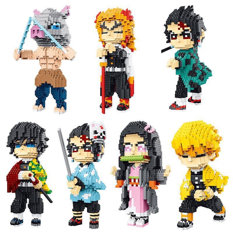 ตัวต่อนาโนไซส์ Jumbo - UBP P2111 - 2117 Demon slayer : Kimetsu no Yaiba ดาบพิฆาตอสูร ไยบะ