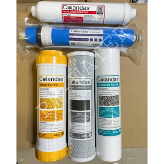 Colandas RO 50GPD ไส้กรองน้ำดื่ม 5 ขั้นตอน Membrane Colandas