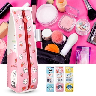 UHomee 3Colors กระเป๋าเก็บของ Waterproof PU Large Capacity Pencil Case Storage Bag