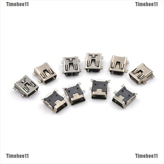 【thim•HEE】แผ่นแจ็คเชื่อมต่อ Usb 5pin ขนาดเล็ก 10 ชิ้น ต่อชุด