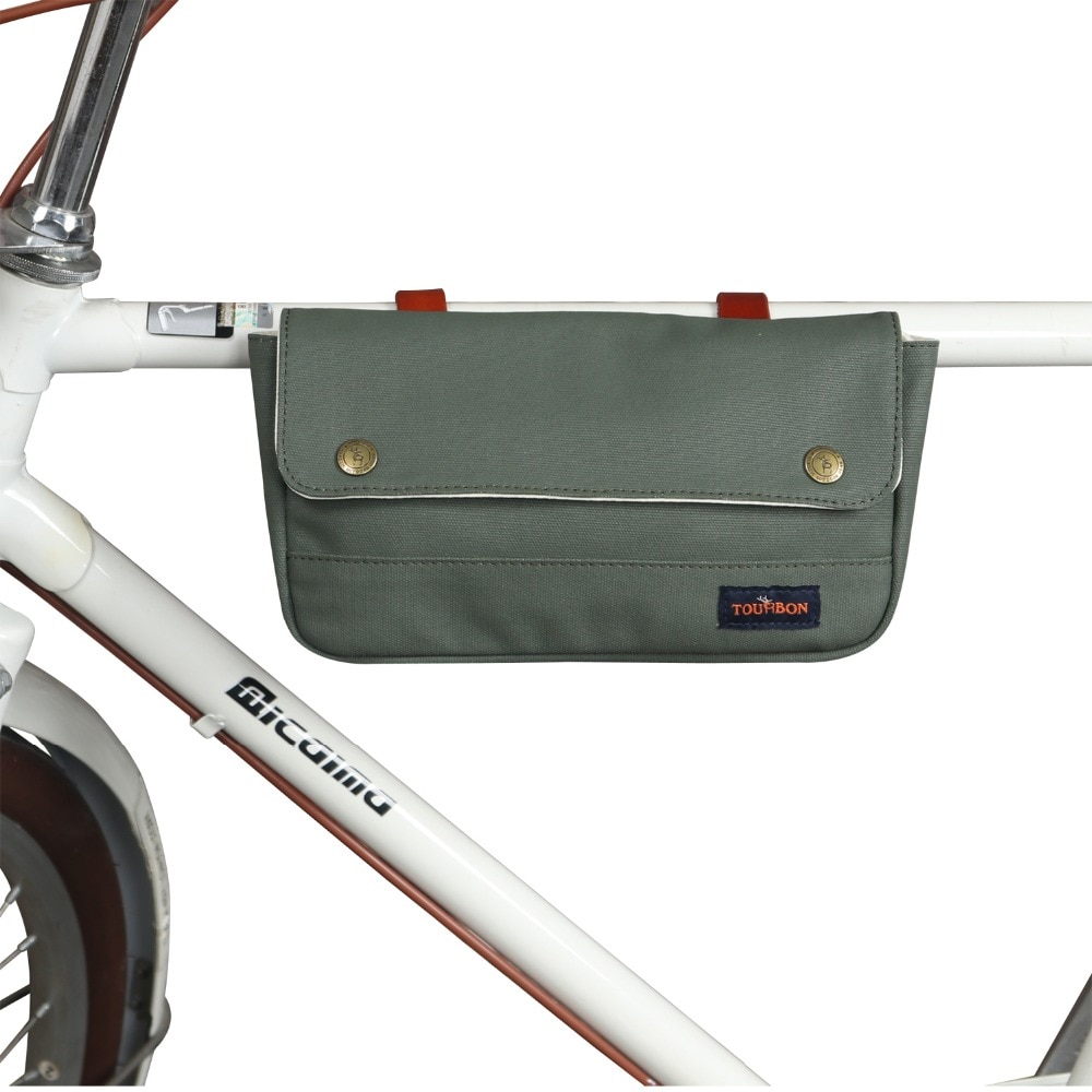 tourbon vintage canvas bike panniers bicycle handlebar bag