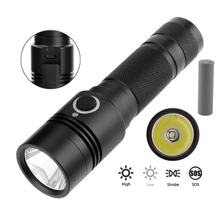 ไฟฉายแรงสูง 800LM XML-T6 รุ่น YC21 4-Mode 18650 Battery (แถมแบตฯ18650)