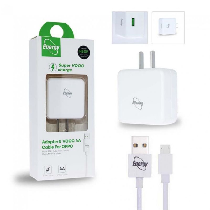 สายชาร์จพร้อมหัวชาร์จOPPO super vooc 4A