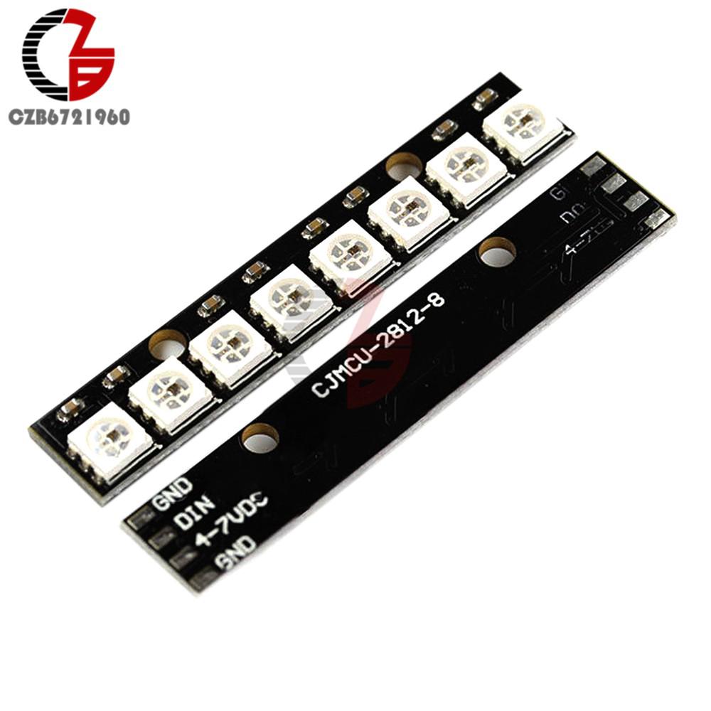 Ws2812 5050 RGB LED แผงโมดูล 5v 8-Bit สีรุ้งสำหรับ Arduino