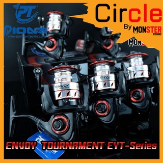 รอกสปินนิ่ง PIONEER ENVOY TOURNAMENT EYT-1000/2000/3000/4000/5000/6000 (SILVER RED)