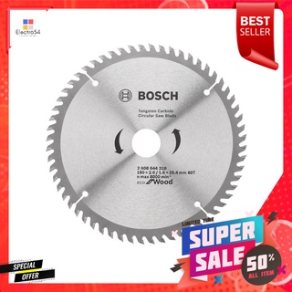 ใบเลื่อยวงเดือน BOSCH ECO 7" 60 ซี่ฟันCIRCULAR SAW BLADE BOSCH ECO 60-TEETH 7"