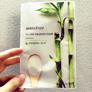 Innisfree mask its real squeeze mask bamboo