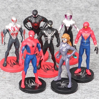 ตุ๊กตาฟิกเกอร์ The Avengers Spider - Man 7 ชิ้น