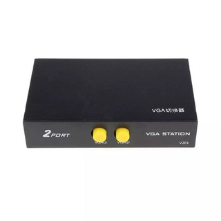 2 In 1 MINI 2 / 4 พอร์ต VGA SELECTOR VGA/SVGA คู่มือการใช้ร่วมกันเลือกสวิทช์กล่อง Splitter สำหรับ LCD PC Monitor