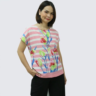 MIKIKO Blouse MI-B1029 Cotton สเปนเด็กซ์ IGPU20-4-SL9