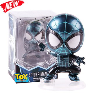 โมเดลซุปเปอร์ฮีโร่ตัวน้อยหัวดุ๊กดิ๊กสุดน่ารักจาก Marvel Spider Man Fear Itself Suit Version Cosbaby Bobble Head A4