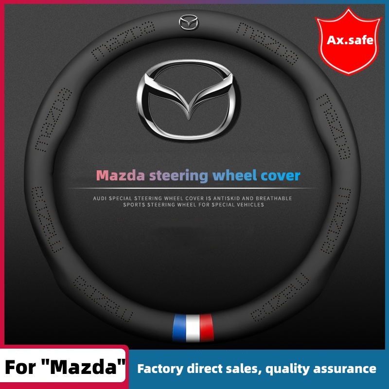 【Ax.safe】ปลอกหุ้มพวงมาลัยรถยนต์ อุปกรณ์เสริม สําหรับ Mazda mazda2 mazda3 mazda6 cx3 cx30 cx5 cx8 cx9