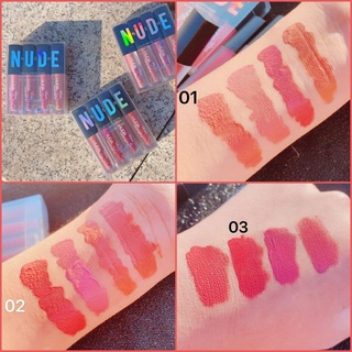 ลิปกลอส huda เนื้อแมท สีสวย ติดทนนาน ดี๊ดี กันน้ำ จูบไม่หลุด ไม่ติดแก้ว ว๊าวๆๆๆๆๆๆๆๆๆเริดค่ะ มาเป็นเซต 4 สี ราคาสุดคุ้ม