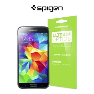 Spigen Samsung S5 ฟิล์มกันรอยหน้าจอ Ultra Optics ป้องกันลายนิ้วมือ Steinheil ฟิล์ม LCD