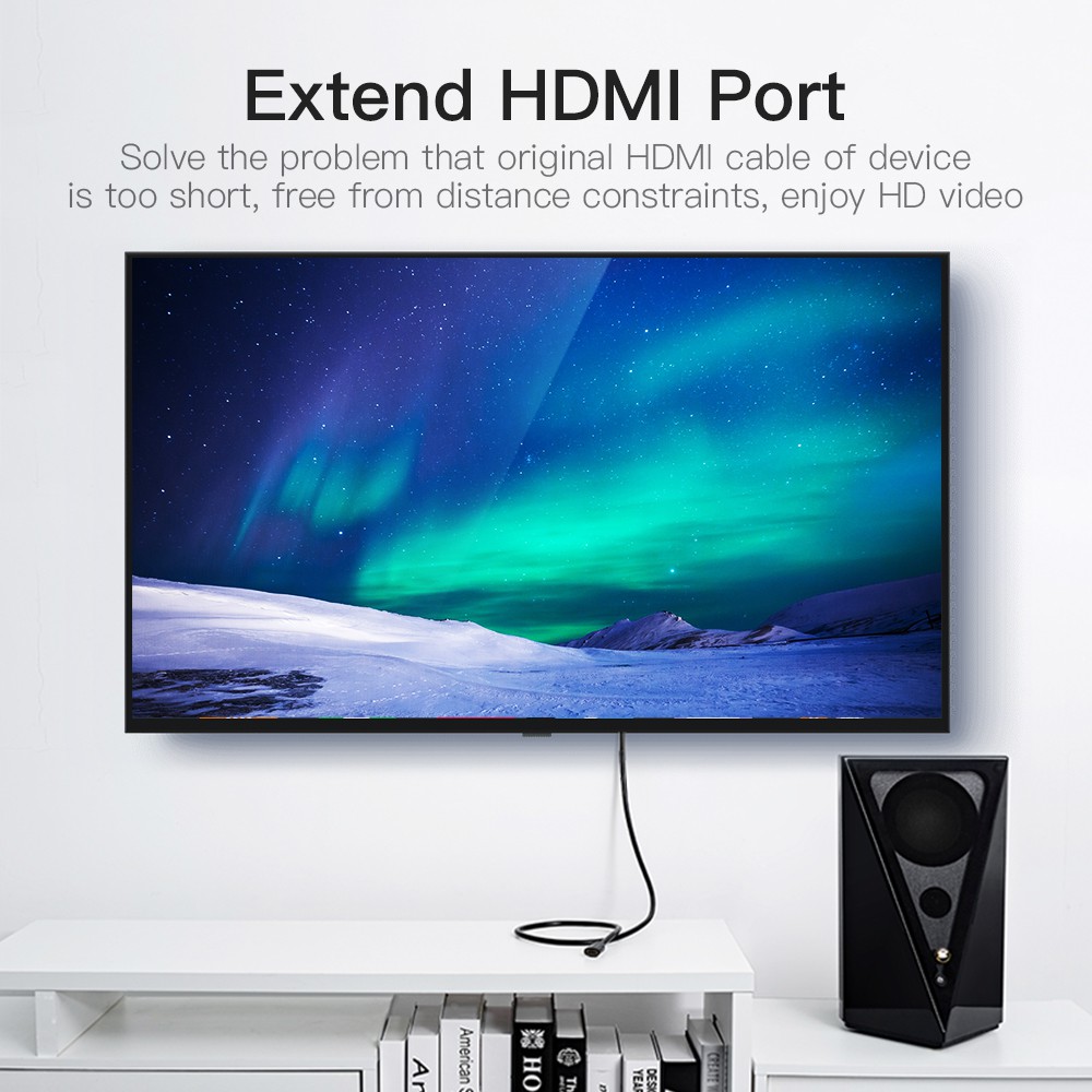 Vention สายต่อ HDMI 1080P ตัวผู้ เป็น ตัวเมีย สาย HDMI สําหรับโปรเจคเตอร์ แล็ปท็อป PC