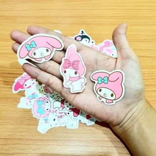 สติ๊กเกอร์ My Melody มายเมโลดี้ ชิ้นเล็กๆ ติดแน่น กันน้ำ ติดกระเป๋า โน้ตบุ้ค (40ชิ้น) sticker