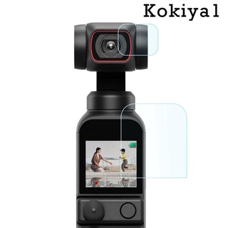 [ขายดี] ฟิล์มกันรอยเลนส์ 9H 2 ชิ้น และฟิล์มกันรอยหน้าจอ สําหรับ Dji Pocket 2