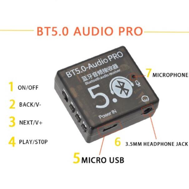 XY-ABT  XY-WRBT  BT5.0-PRO Bluetooth 5.0 โมดูลรับเสียง audio receiver board DIY ราคา ถูกที่สุด ดีลบีเคเค แกลเลอรีภาพที่ 4