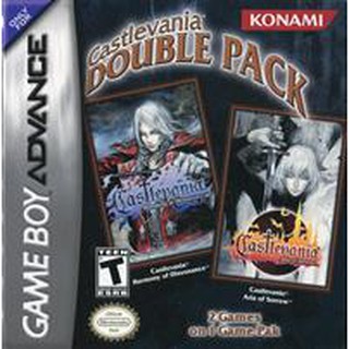 ตลับ GBA Castlevania Double Pack ตลับผลิตใหม่ ระบบ เซฟ ไอซี ไม่ใช้ถ่าน