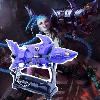 พวงกุญแจจี้โลหะรูปอนิเมะ Arcane Jinx Weapon Lol The Loose Cannon อุปกรณ์เสริมเกม