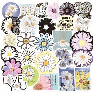 ❉ Daisy Flowers - Series 02 Pure Love สติ๊กเกอร์ ❉ 50Pcs/Set Healing Flowers Waterproof DIY Fashion Doodle Decals สติ๊กเกอร์