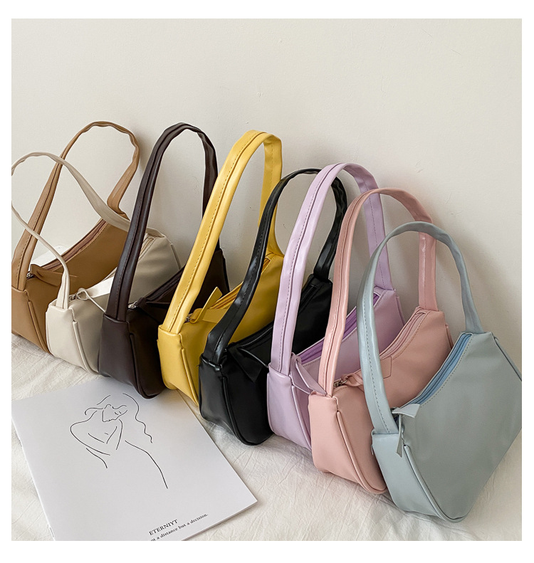 (W116)กระเป๋าสะพายไหล่หนังpu มี8สี สวยน่ารักสุดๆ vgetbag