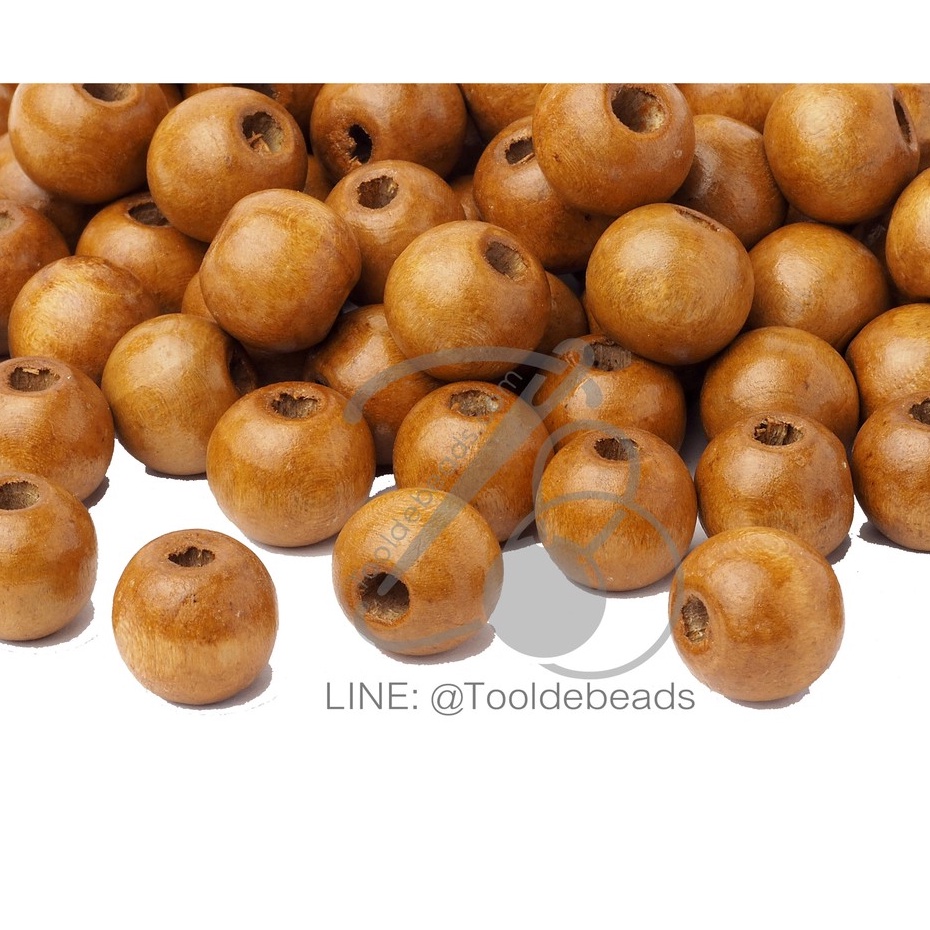 ลูกปัดไม้ ทรงกลม (80-100 กรัม) - รูปที่ 4