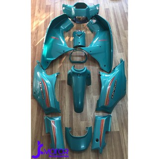 ชุดสี Dream Super Cub 13 ชิ้น พลาสติก Abs สีฟ้ามิ้นท์แก้ว