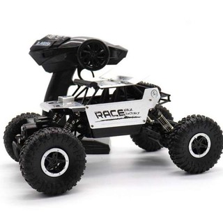 รถบังคับ รถไต่หิน ลุยโคลน RACE 1:18 4WD 2.4G Rock Crawlers RC Car Climber (สีเงิน)